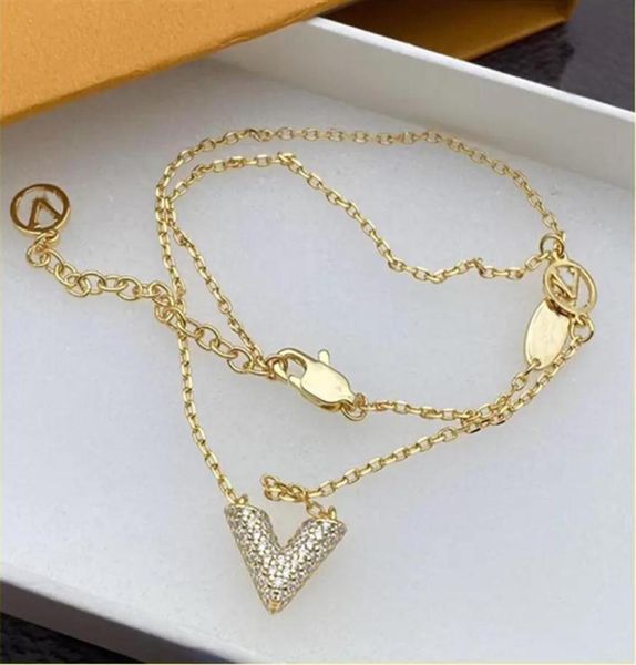

women designer stud earrings fashion gold necklace classic jewelry pendant charm diamonds earring womens luxury mens necklaces 2205567534, Silver
