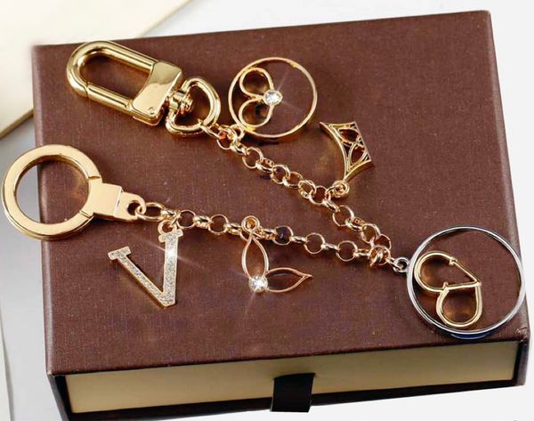 

leather keychains luxury designer keychain lanyards mens metal buckle keychain for men and women car key chain bag charm keyring fashion acc, Silver