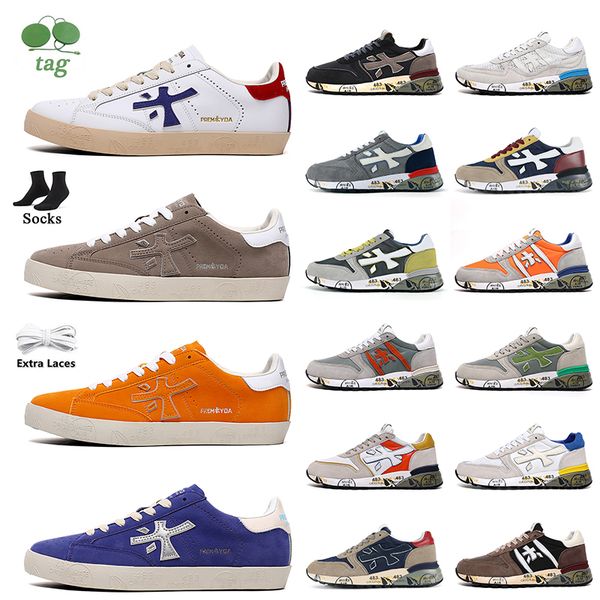 

premiata womens mens steven designer shoes white airs forces lander landeck mick casual sneakers rien plus og original genuine training plus, Black