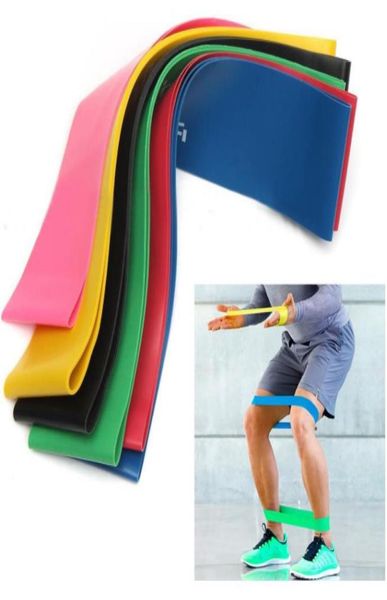

6pcs set yoga exercise loop band latex tension bands slim leg stretch bands rope pilates ring fitness loop yoga circles6670348