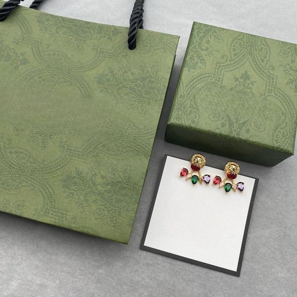 

designer vintage earrings sterling silver fashion g women's girls jewelry banquet valentine's day wedding jewelry, Golden