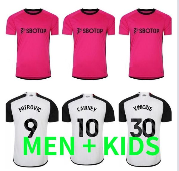 

23 24 solomon mitrovic soccer jerseys 23 24 home away cairney wilson muniz j. palhinha robinson mens kit football shirt pre match training j, Black;yellow
