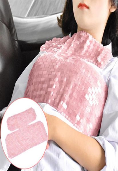 

rose quartz jade beauty massager pink crystal shoulder curtain chest curtain natural stone massage relaxation skin care tools x0426030825