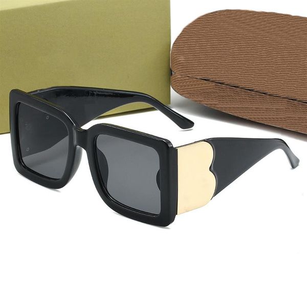 

sunglasses summer man woman street fashion eyewear letter design full frame uv400 7 color optional 492, White;black