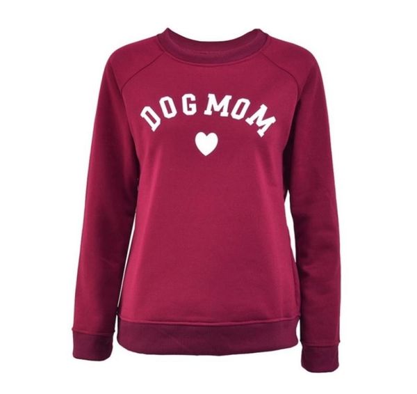 

dog mom women039s plus velvet fashionable long sleeve casual sweatshirt printing heartshaped print kawaii sweatshirt clothing 3562018, Black
