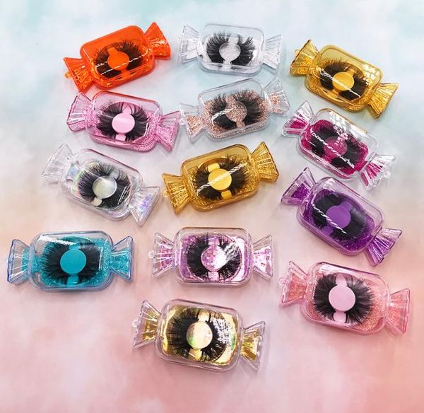 

candy lashes package box 3d mink eyelashes boxes fake false eyelashes packaging case empty eyelash box cosmetic tools2090708