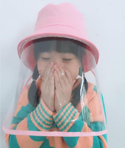 

kids face shield hats baby antiepidemic anti foam antisaliva fisherman hat baby hats protective basin cap sun caps6127760, Yellow