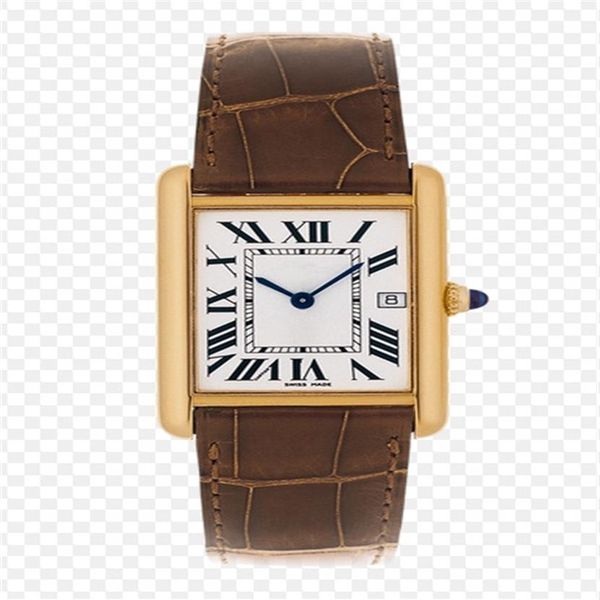 

fashion mens women watch gold case white dial watch quartz watches with date 027 238a, Slivery;brown