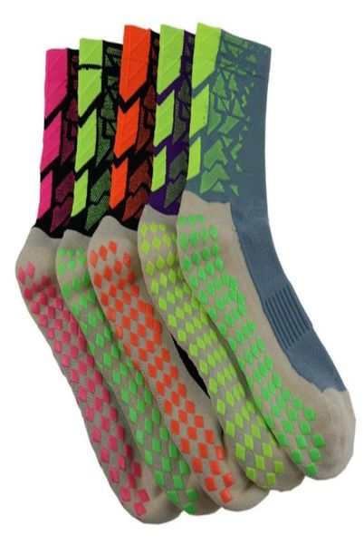 

quality anti slip socks men039s male soccer sports cotton long stockings meias socks futebol hx111438644405827880, Black