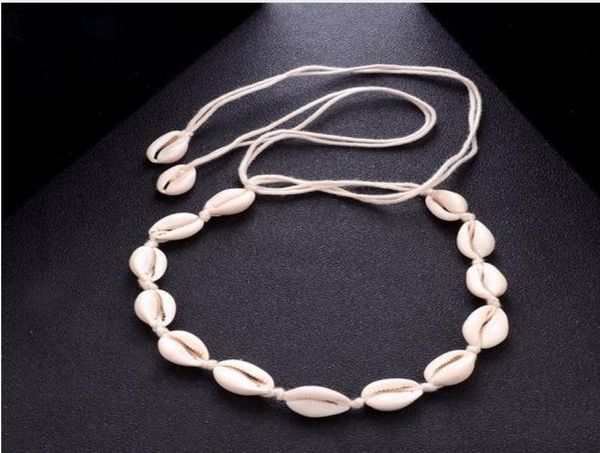 

bohemian beach tassel necklace natural sea shell choker chain necklace collar boho women summer beach jewelry shellhard gb7572567419, Silver