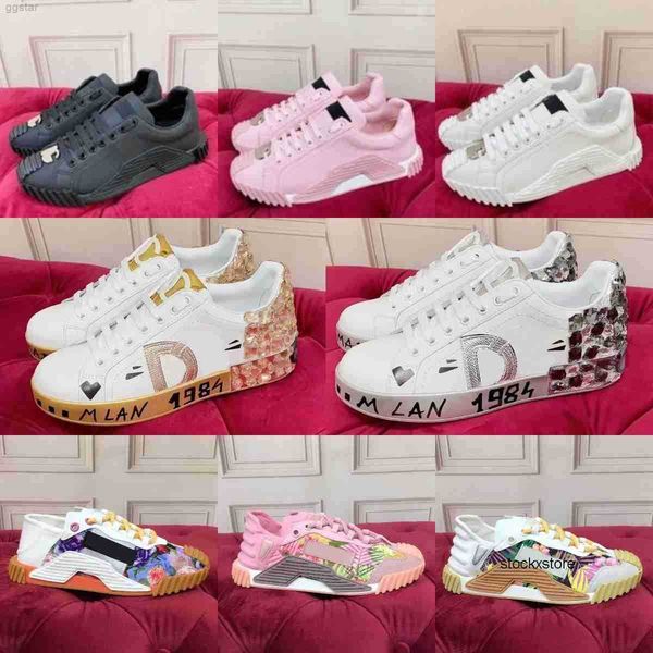 

with box floral pink d casual g shoes multi color sneakers suede triple black white animalier men dark designer green trainers size35-451 dg