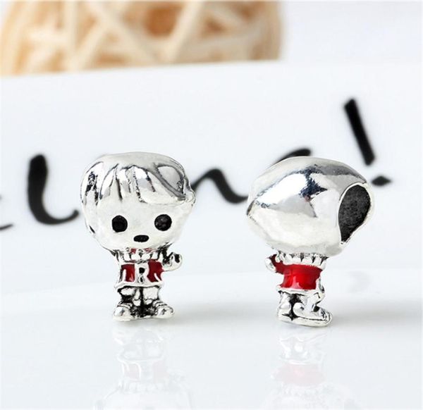 

cute magical boy alloy charm bead fashion women jewelry stunning european style fit for pan diy bracelet necklace panza005523405063, Bronze;silver