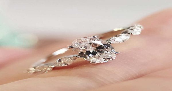 

huitan dainty women engagement rings aaa cubic zircon silver color delicate proposal ring for lover wedding jewelry q9642899