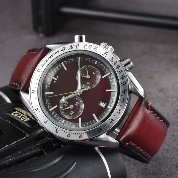 

2023 new designer movement watches men luxury mens watch multi-function chronograph montre clocks ing, Slivery;brown