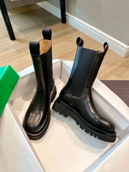 

women's designer boots knit stretch martin black leather wedge lace up round toe chunky heel leather 0822