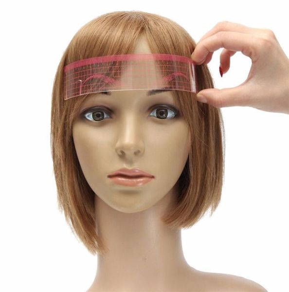 

6pcs eyebrow grooming stencils plastic ruler tattoo cosmetic shaping tool beginers practice template reusable permanent makeup4717780