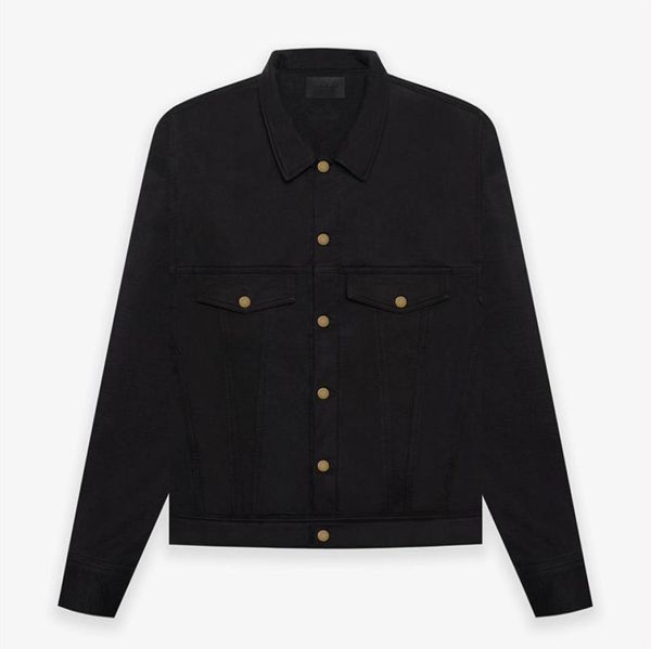 

21fw europe usa 7th french terry trucker cargo jeans jacket cool men outdoor windbreaker casual outwear women coat88713703884010, Black;brown