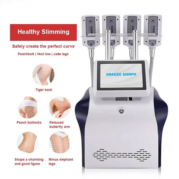 

profession design cryolipolysis plate 4 handles fat ing ice cooling pad cellulite reduction skin tightening loss weight slimming beauty mach