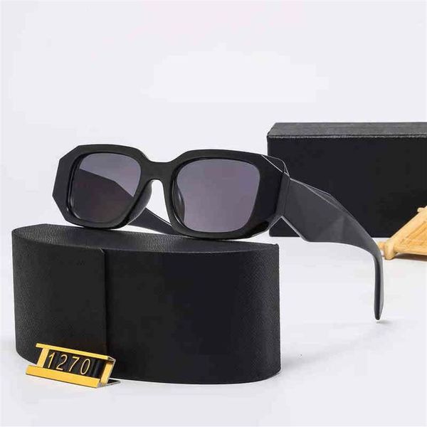 

2023 designer sunglasses classic eyeglasses goggle outdoor beach sun glasses for man woman mix color optional triangular signature249f, White;black