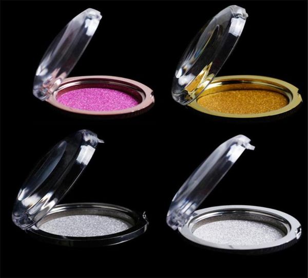 

10pcs eyelashes case storage gold silver false eye lashes round clear acrylic plastic eyelash box drop 306r3267863