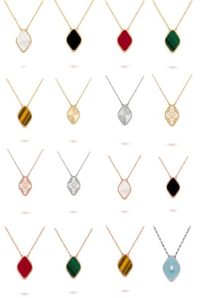 

15mm fashion classic4four leaf clover necklaces pendants motherofpearl stainless steel plated 18k for womengirl valentine0399097620, Silver
