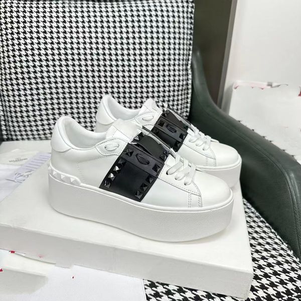 

2023 fashion shoes men women lavins lace up extraordinary sneaker embossed leather curb sneakers calfskin rubber nappa platform mesh shoe de, Black