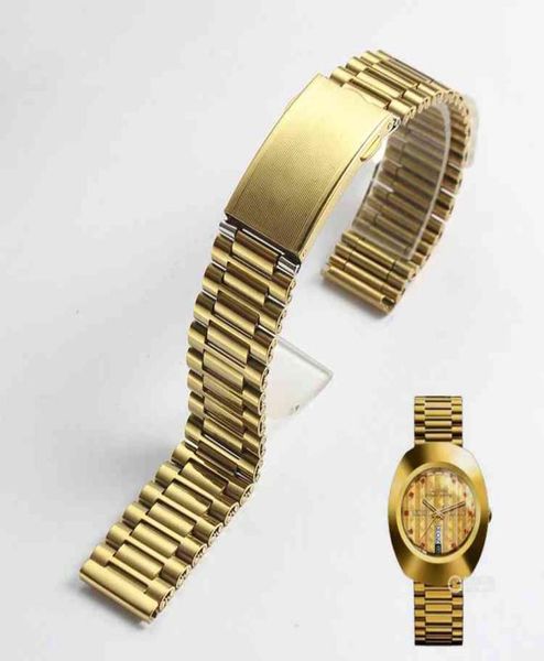 

18mm stainless steel parts band strap silver metal bracelets watch accessories for rado7103286, Black;brown
