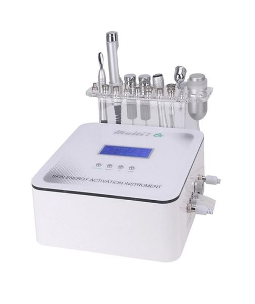 

professional salon use facial rf cooling dermabrasion mesotherapy device micro current facial machine5670213, Black;white