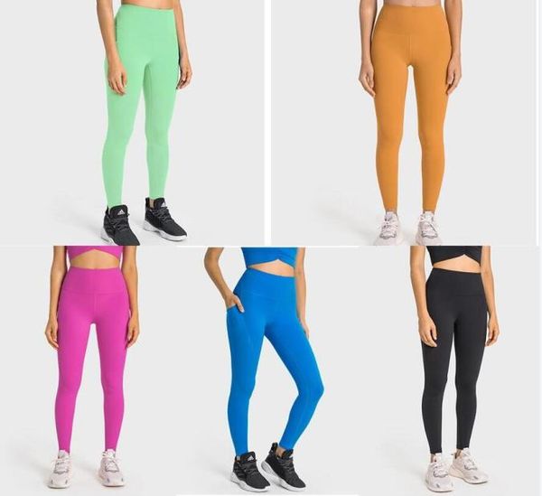 

lemens align women's sports high waist tights 24 pocket asial8389452