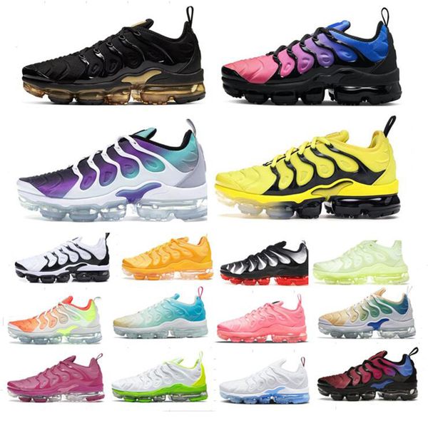 

tn running shoes plus men womens tnplus triple black white red yellowuniversity blue rainbow mint foam laser midnight navy flat walking spor