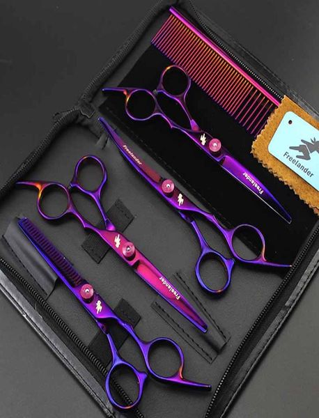 

6inch professional hairdressing grooming scissors cutting thinning curved pet shear clipper shear clipper for pets8137828