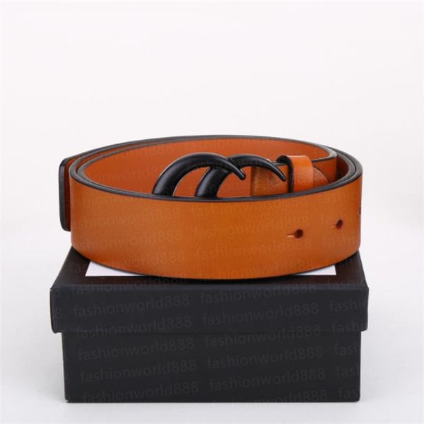

2023 fashion women men's designer belt black bronze buckle classic casual gold and silver black buckle box, Black;brown
