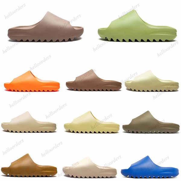 

designer yeezy slides eva yezzy slippers yeezyes foam runners sandals sneakers shoes flat men women yeezys sports trainers yeezys big size 4, Black