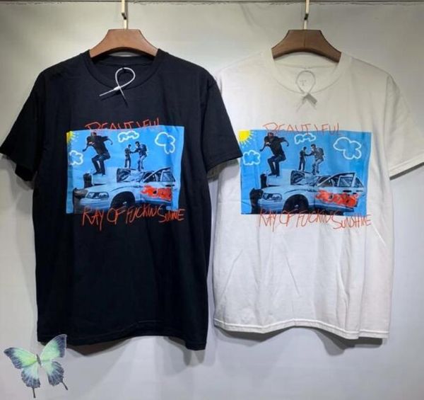 

white color print fashion summer tshirt men women tees0121605241, Black;brown