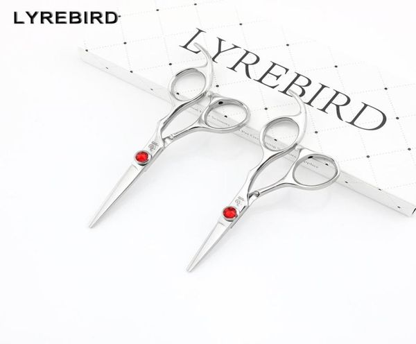 

lyrebird high class hair scissors 440c japan hair shears 45 inch or 5 inch big red stone good quality new5948379