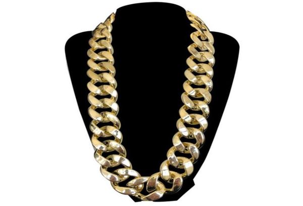 

hiphop exaggerated daikin chain whole outfit personality performance props plastic imitation gold necklace nightclub accessor2455051, Silver