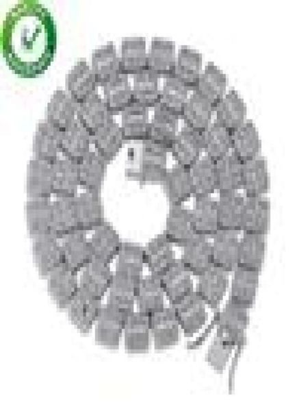 

iced out chains luxury designer mens necklace hip hop jewelry gold silver bling diamond tennis link chain rapper fashion hiphop ac4849342, Black