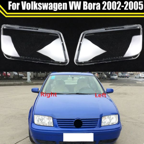 

headlamp shell transparent lampshade headlights lamp shade lens front headlight glasses cover for volkswagen vw bora 2002~2005