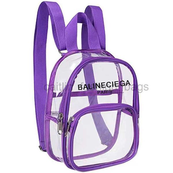 

2023 designer bag backpack pvc transparent bags outdoor sports sell waterproof mini travel backpack storage caitlin_fashion_bags8