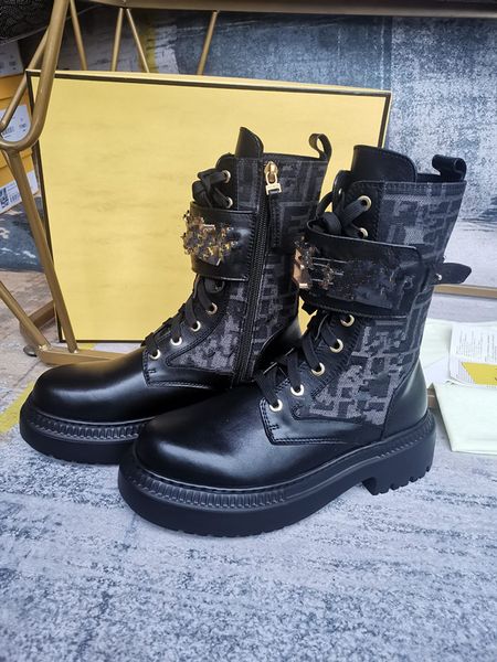 

designer monolith boots women ankle boot genuine leather loafer shoe cowhide cloudbust thunder shoes military inspired combat 0822, Black