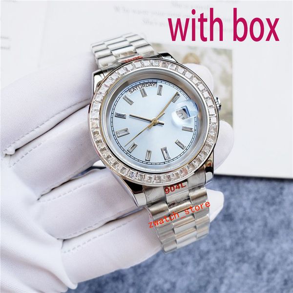 

mens watch designer automatic watch 41mm sapphire automatic watch diamond watch stainless steel strap sports watch brand watchmovement watch, Slivery;brown