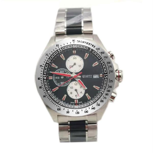 

new mens sport watch montre de luxe f1 wristwatches chronograph quartz movement stainless steel mens designer watches luxury busin181z, Slivery;brown