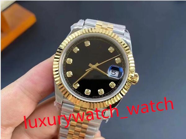 

mens watch ew factory automatic watches 41mm eta 3255 movement perpetual superlative sapphire waterproof wristwatches watchs men's, Slivery;brown