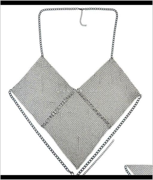 

nightclub fashion gold silver crystal hollowedout bra necklace body chain trend womens accessories women jewelry gift kexed b4083767