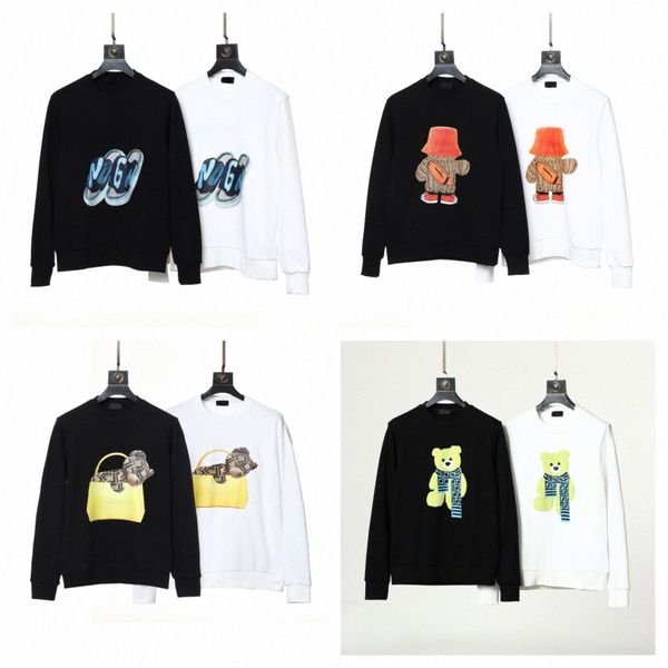 

mens designers hoodie sweatshirts men hooded clothing high street print women hoodies pullover winter sweatshirt v5wy#, Black
