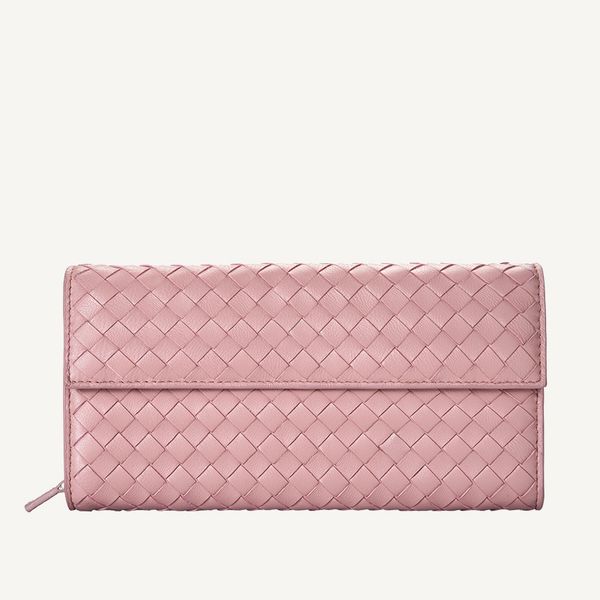 

designer women's wallet high-end luxury brand long genuine leather wallet hand-woven brand packaging famous brand clutch bag 2023 new b, Red;black