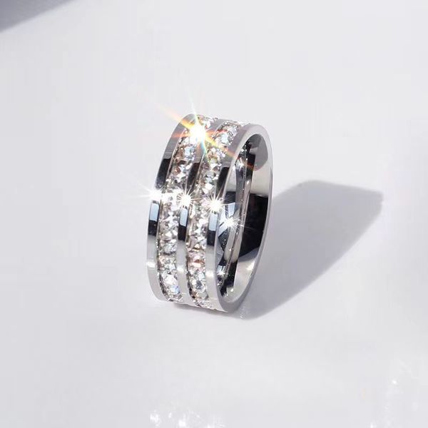 

jewelry designer couple ring full diamond ring women's luxury ring, Slivery;golden