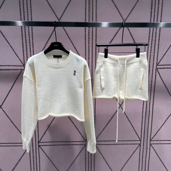 

autumn tracksuit women two piece set causal fashion high street hoodie and shorts letter printed designer suit hollow out outfit sports suit, White