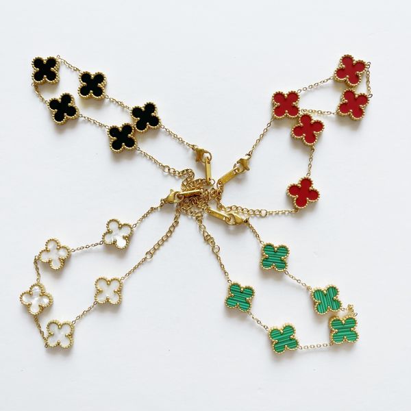 

price 4 pieces set packages rose gold 5 motifs vintage bracelet for girls, Black