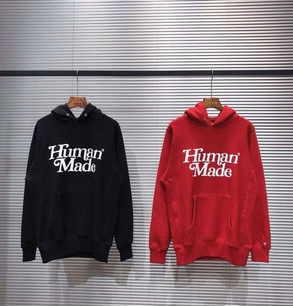 

thicken red black hoodie men women 1 front 3d dye letter sleeve embroidery pullovers2680095